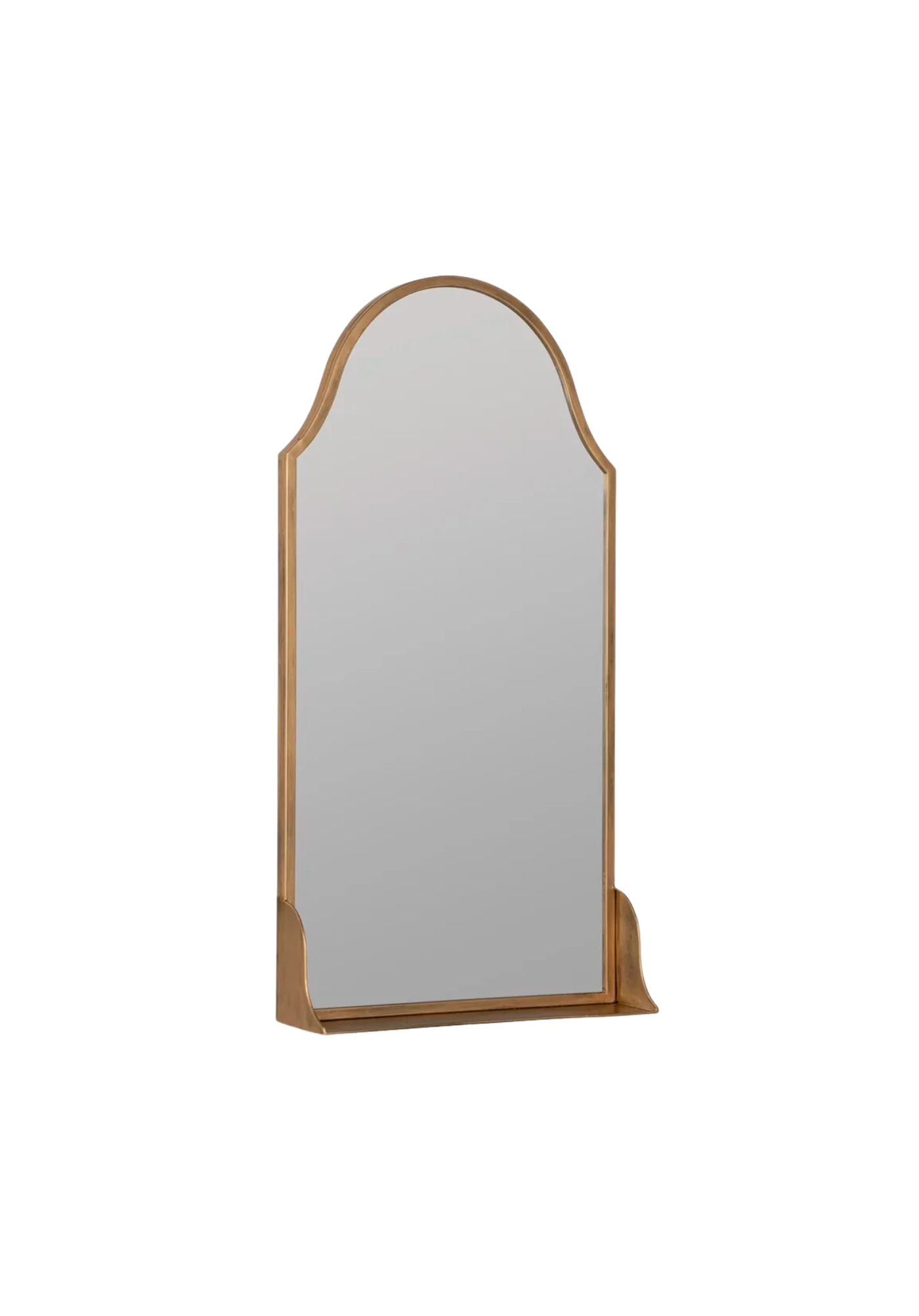 Bronze Arch Shelf Mirror