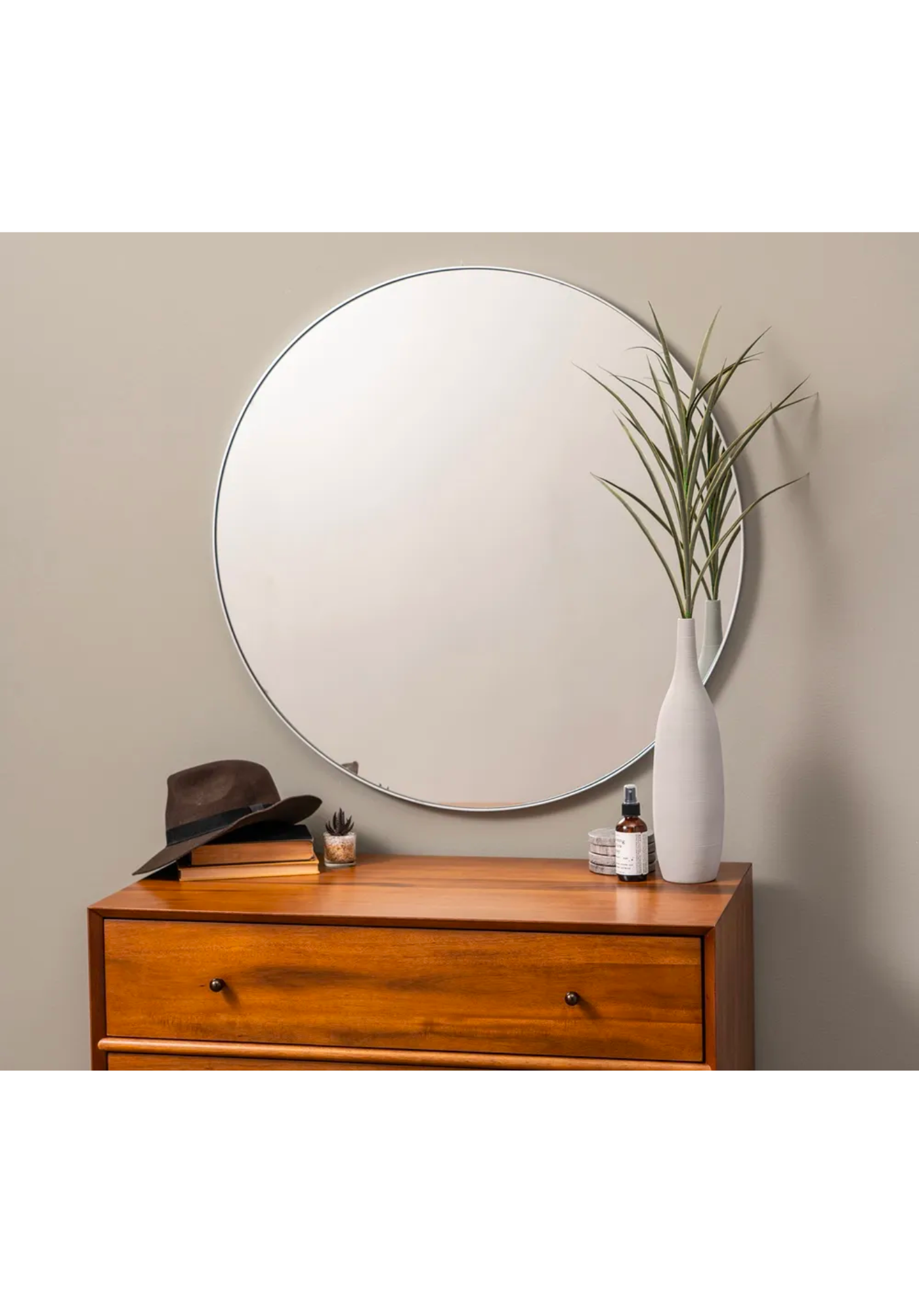 Thin Round Mirror
