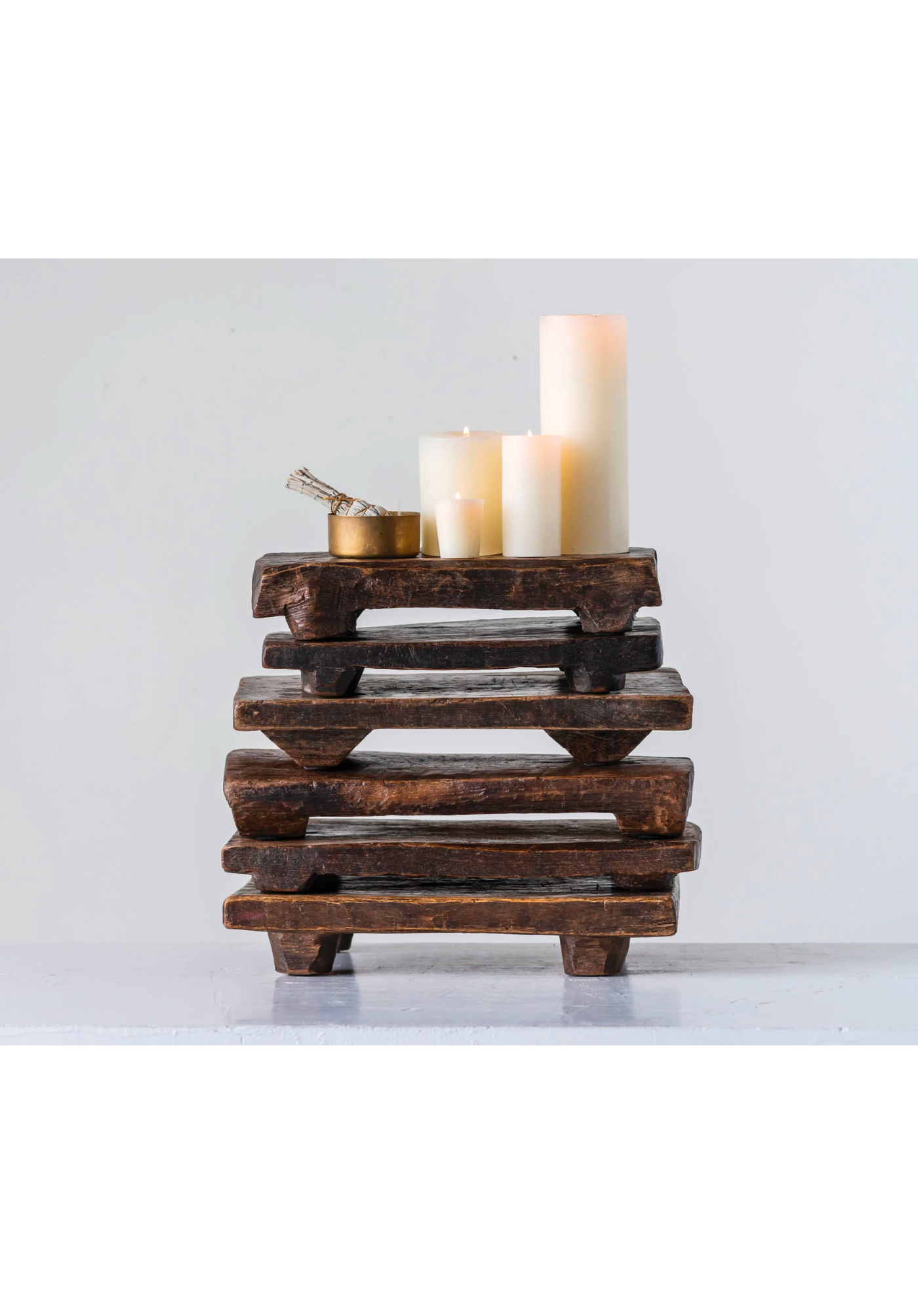 Found Decorative Wood Pedestal