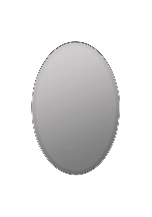 Thin Oval Wall Mirror
