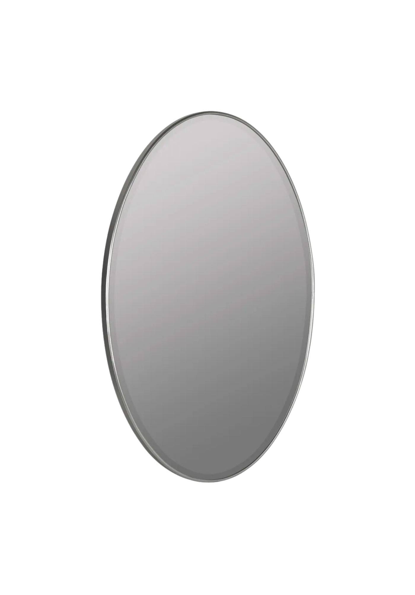 Thin Oval Wall Mirror
