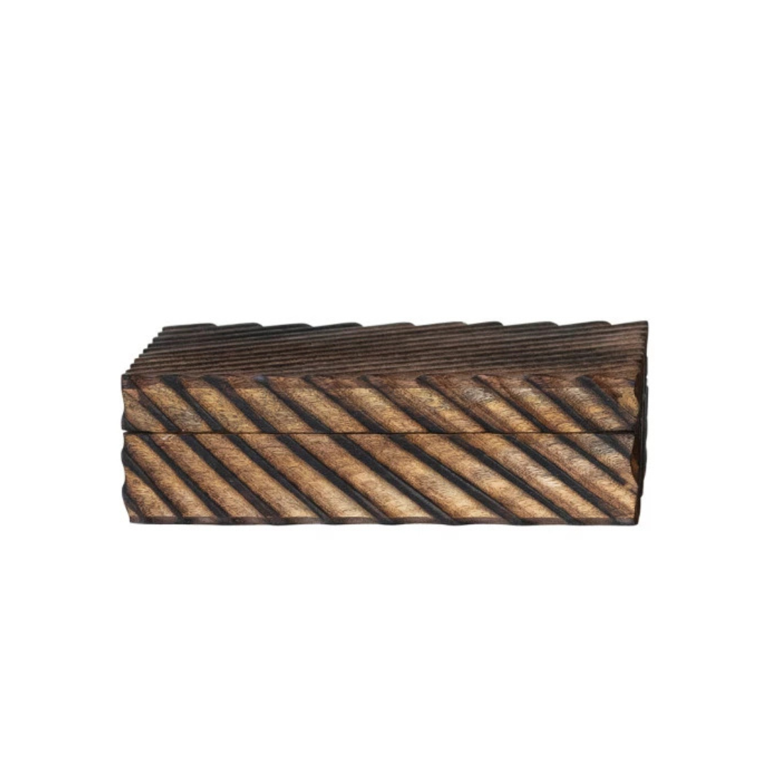 Carved Mango Wood Nesting Boxes