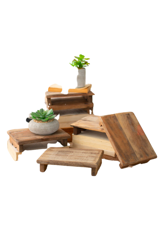 Repurposed Wood Riser