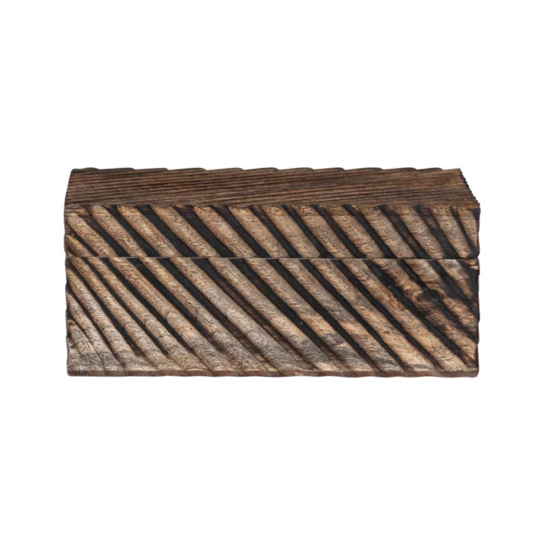 Carved Mango Wood Nesting Boxes