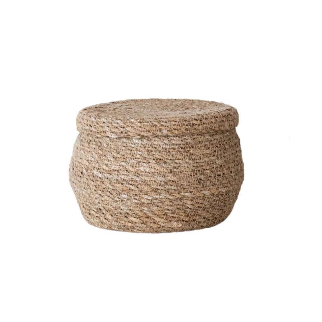 Seagrass Basket with Lid