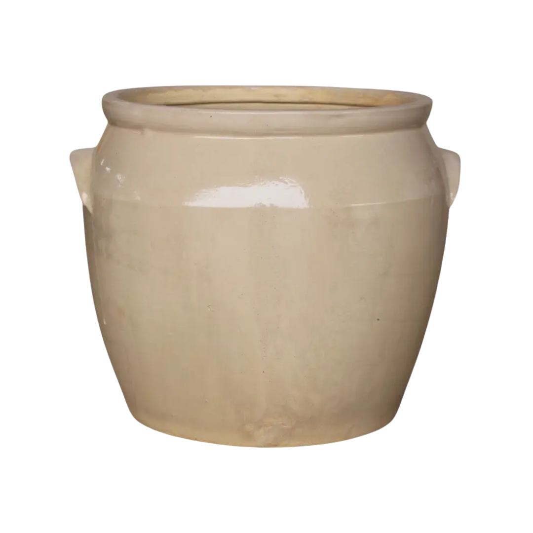 French Cream Glazed Crock