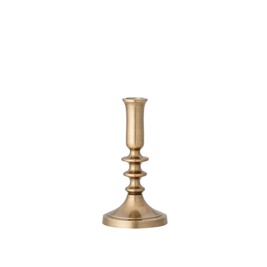 Sculpted Brass Taper Holder