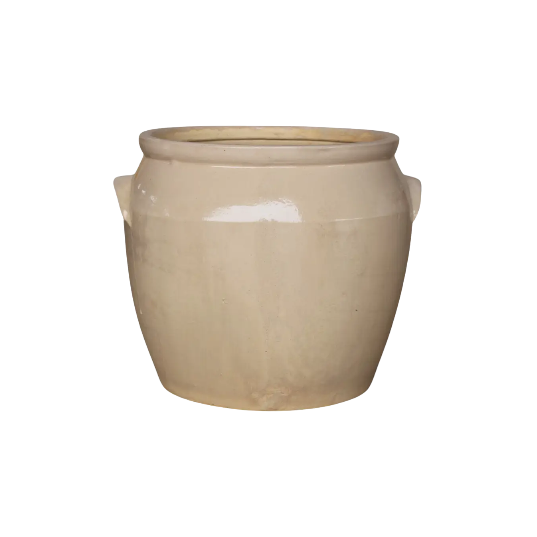 French Cream Glazed Crock