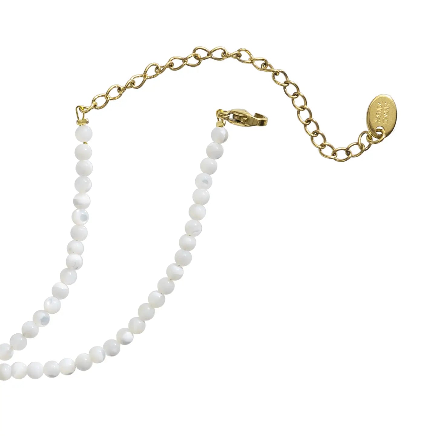 White Thin Pearl Necklace