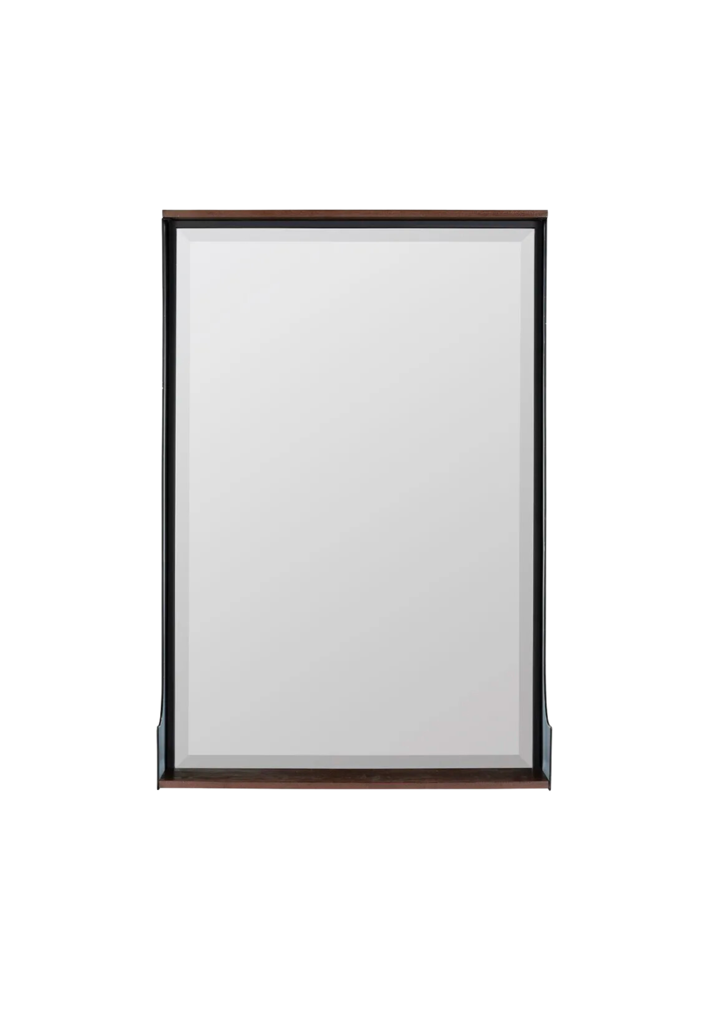 Black Mahogany Shelf Mirror