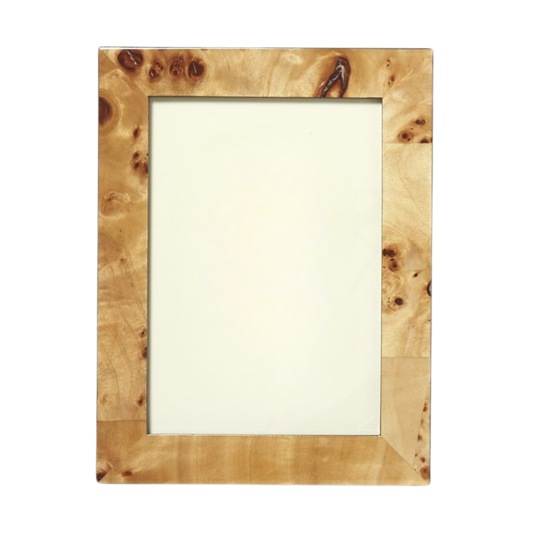 Burled Wood Photo Frame