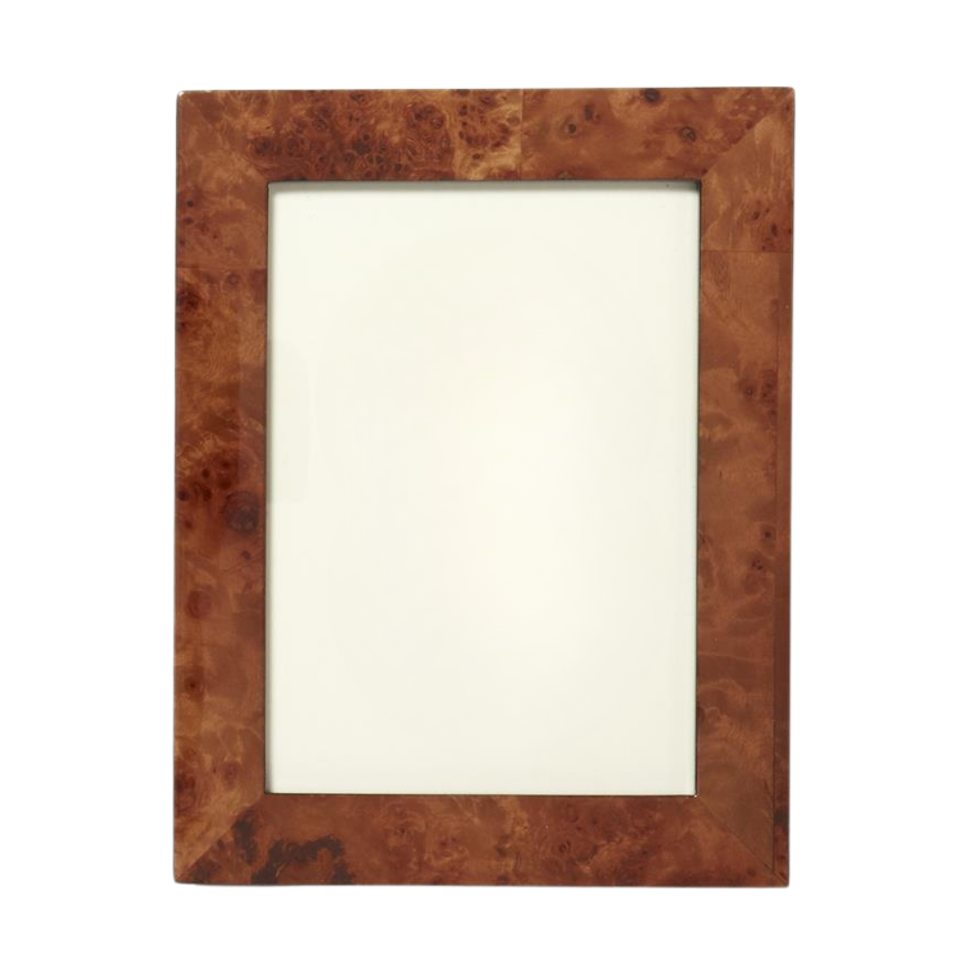 Burled Wood Photo Frame