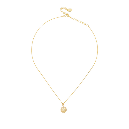 Sun Opal Pendant Necklace