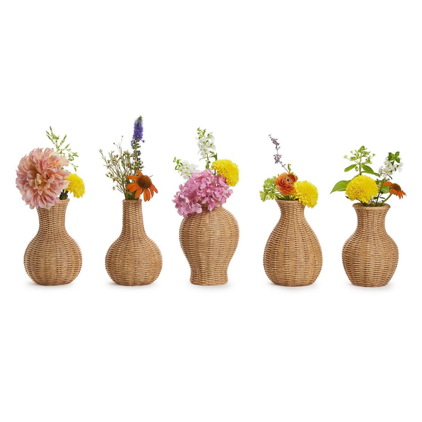 Basket Weave Bud Vases