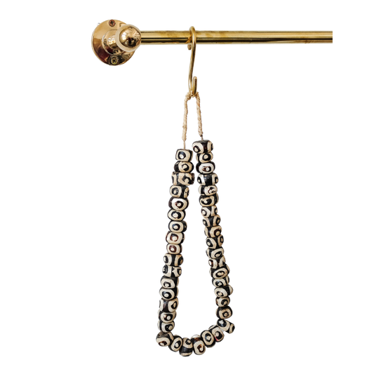 Black and White Patterned Beads