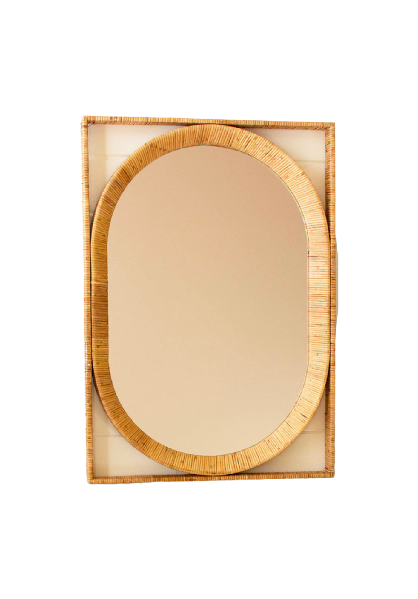 Geometric Cane Wrapped Mirror