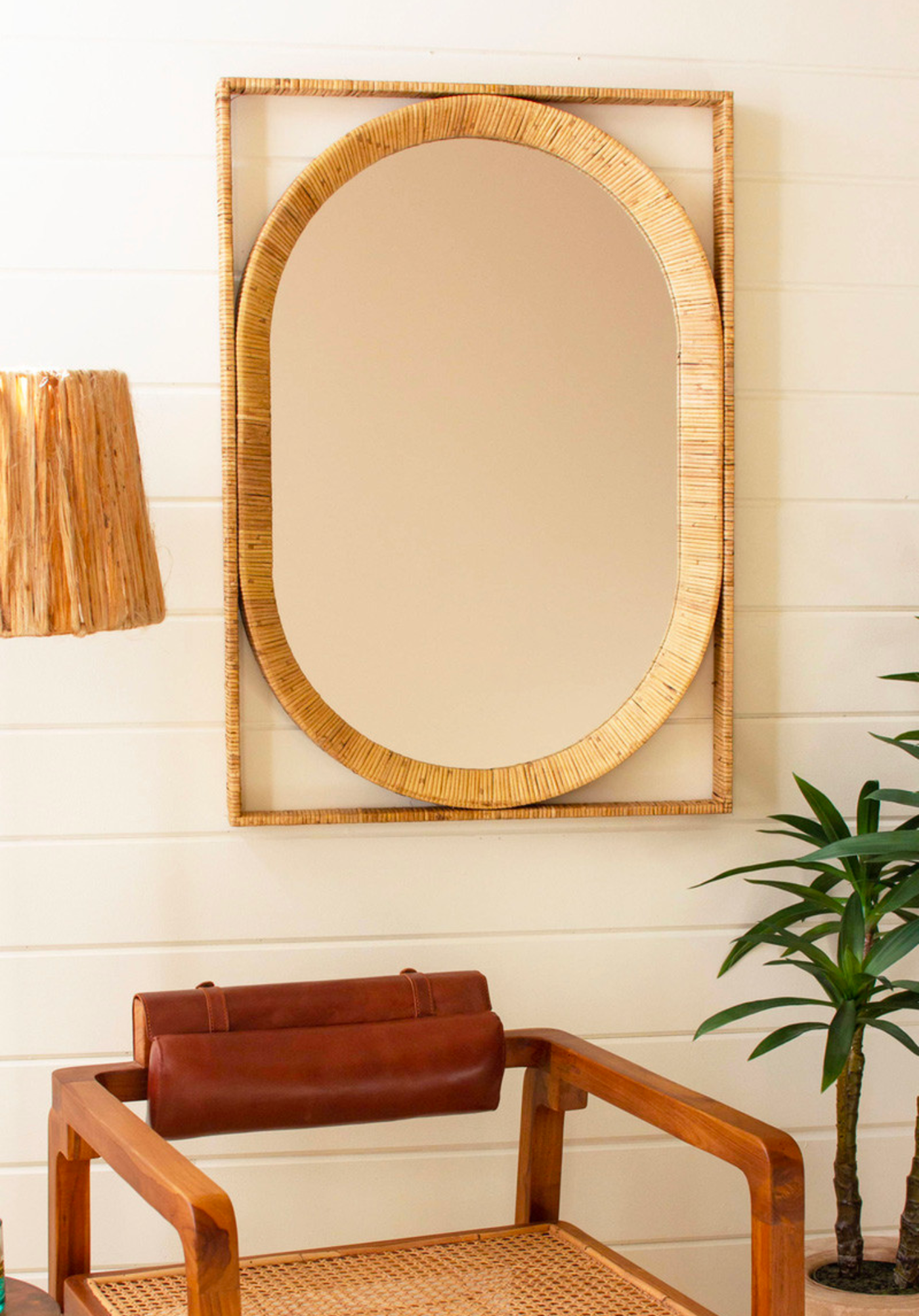 Geometric Cane Wrapped Mirror