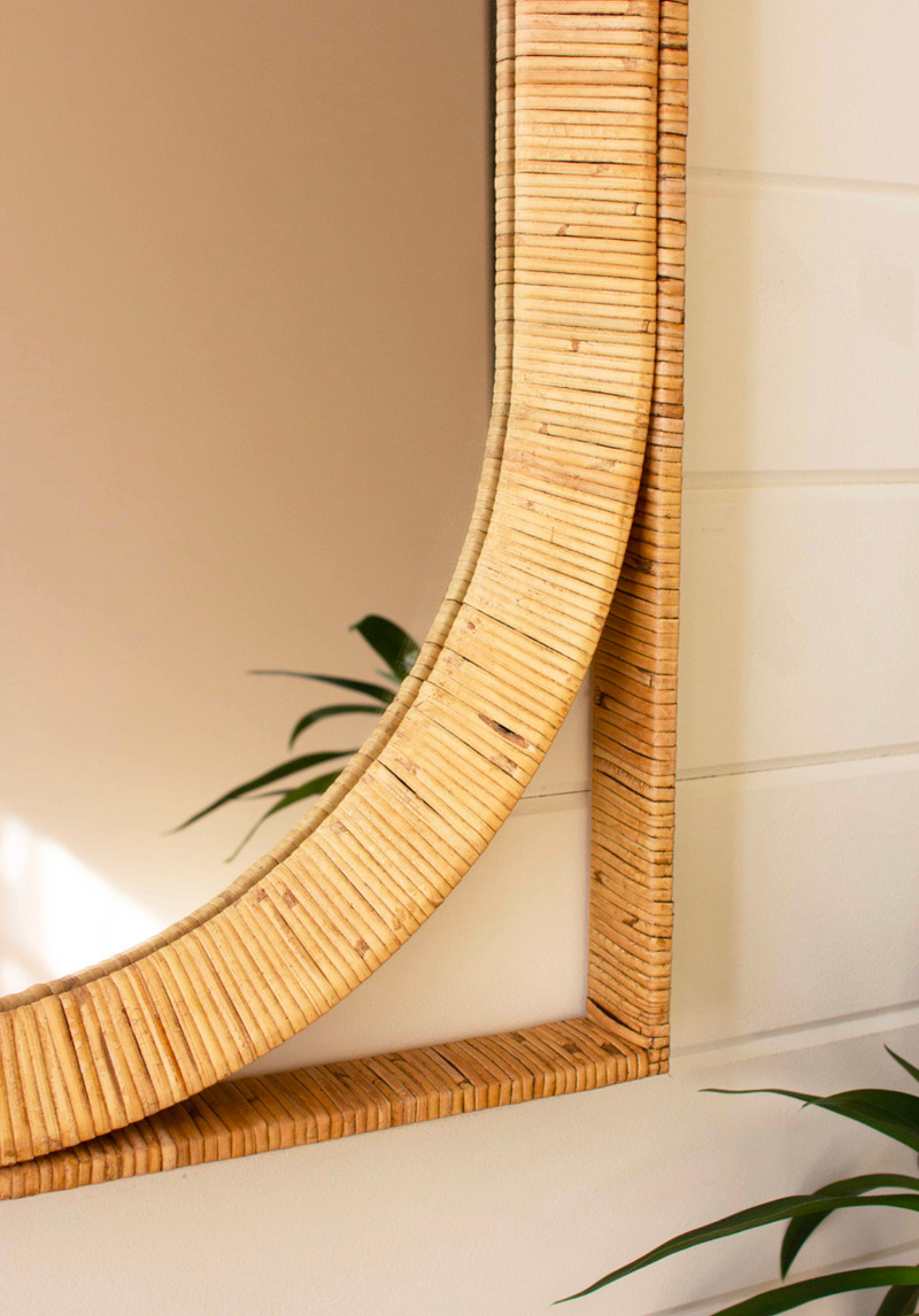 Geometric Cane Wrapped Mirror