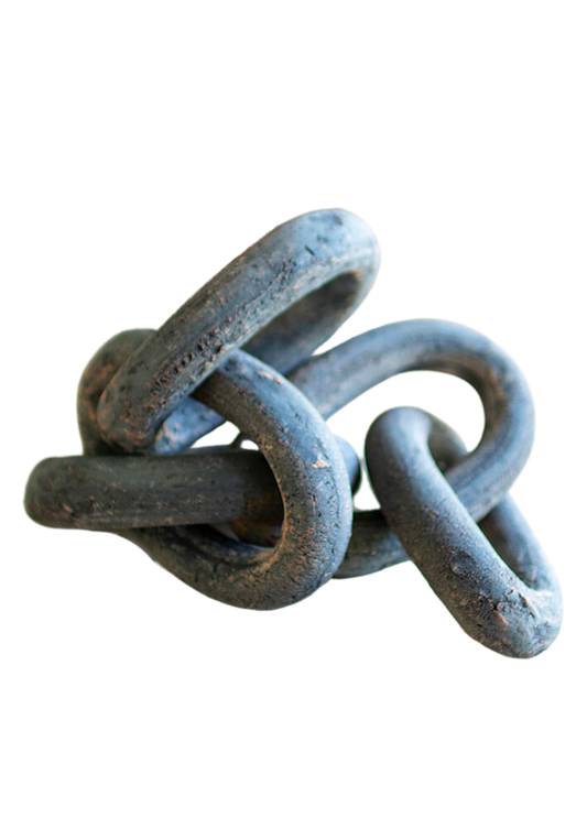 Black Clay Linked Chain