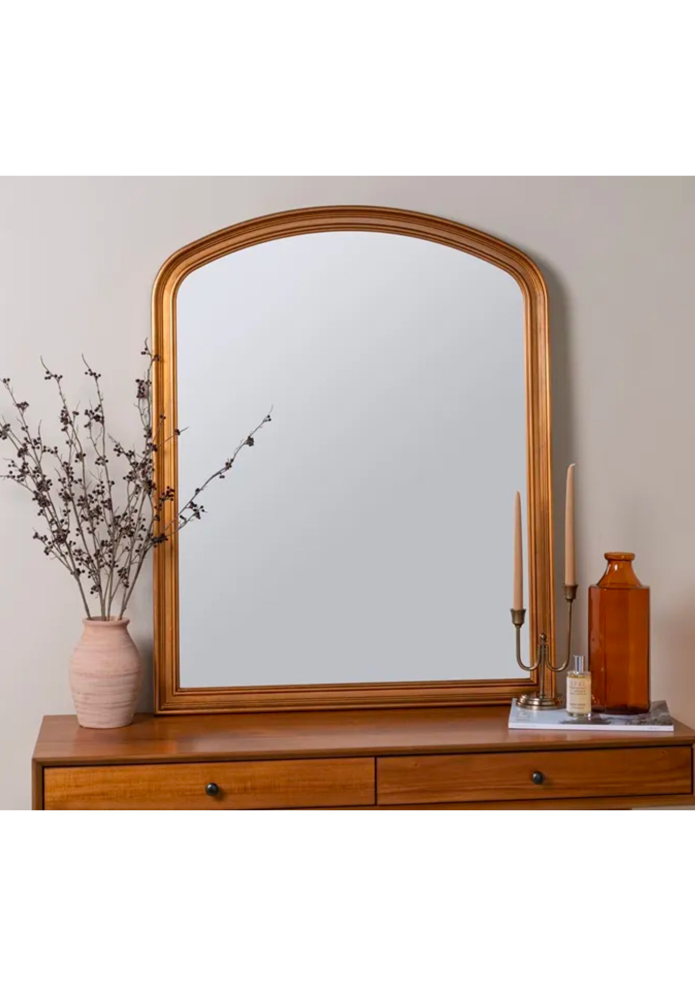 Antique Gold Arch Mirror