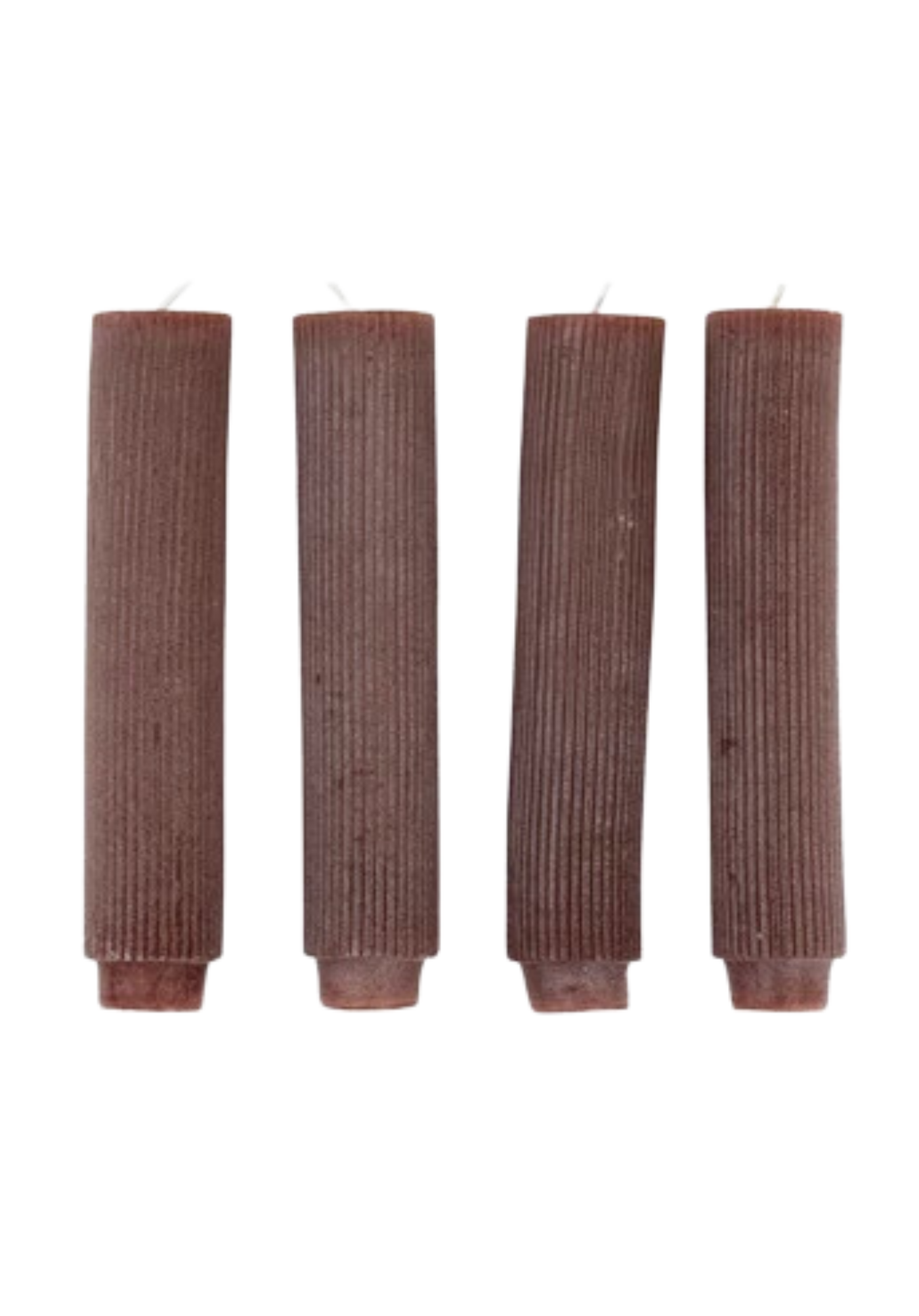 Pleated Taper Candles - Short