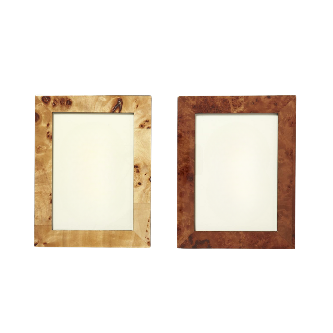 Burled Wood Photo Frame