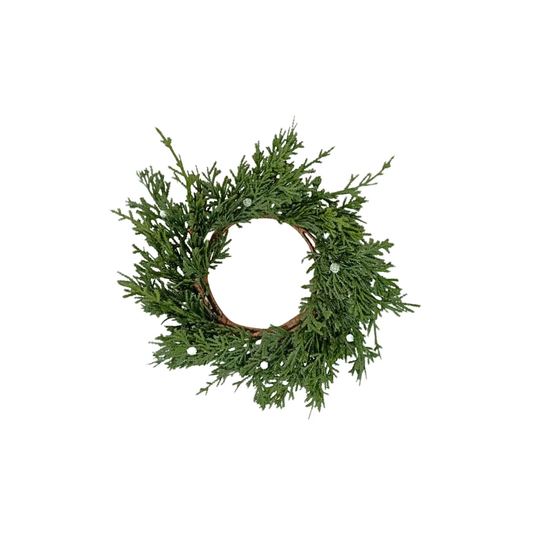 Real Touch Juniper Berry Wreath - 10"