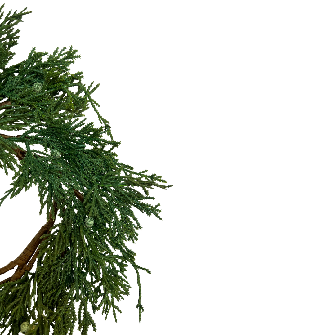 Real Touch Juniper Berry Wreath - 10"