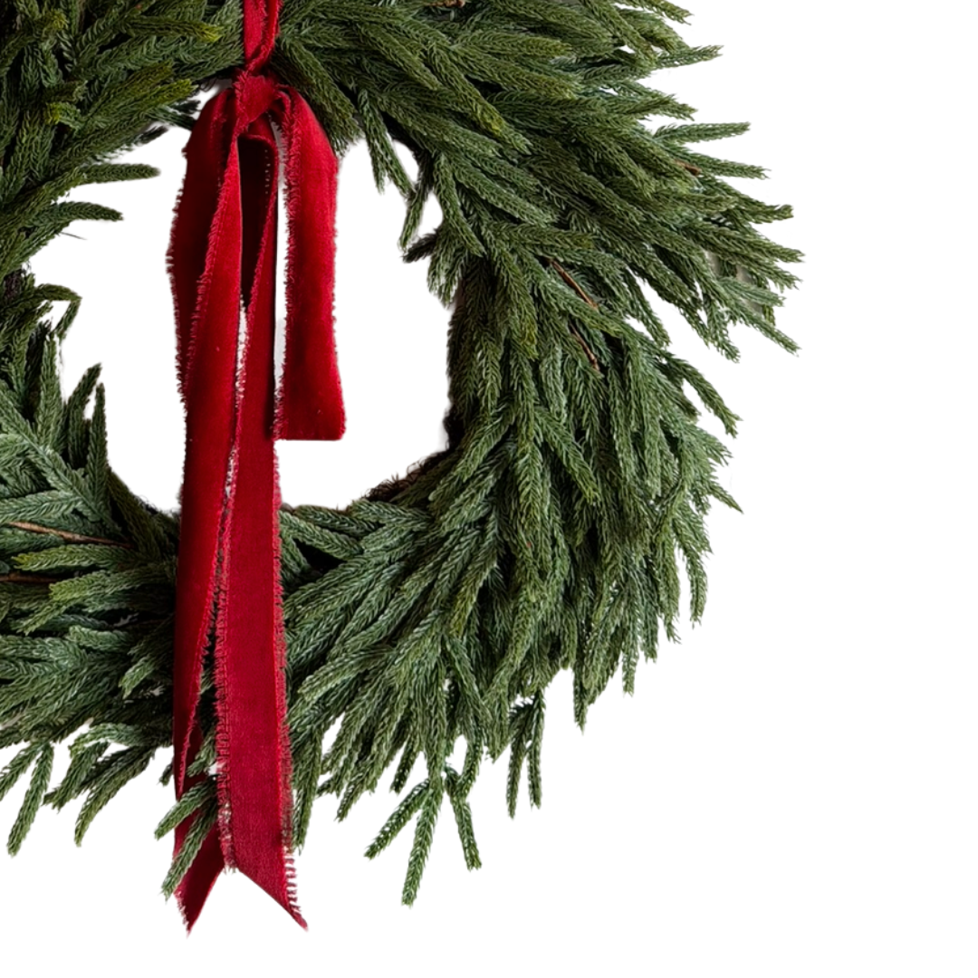 Heritage Velvet Tie Wreath