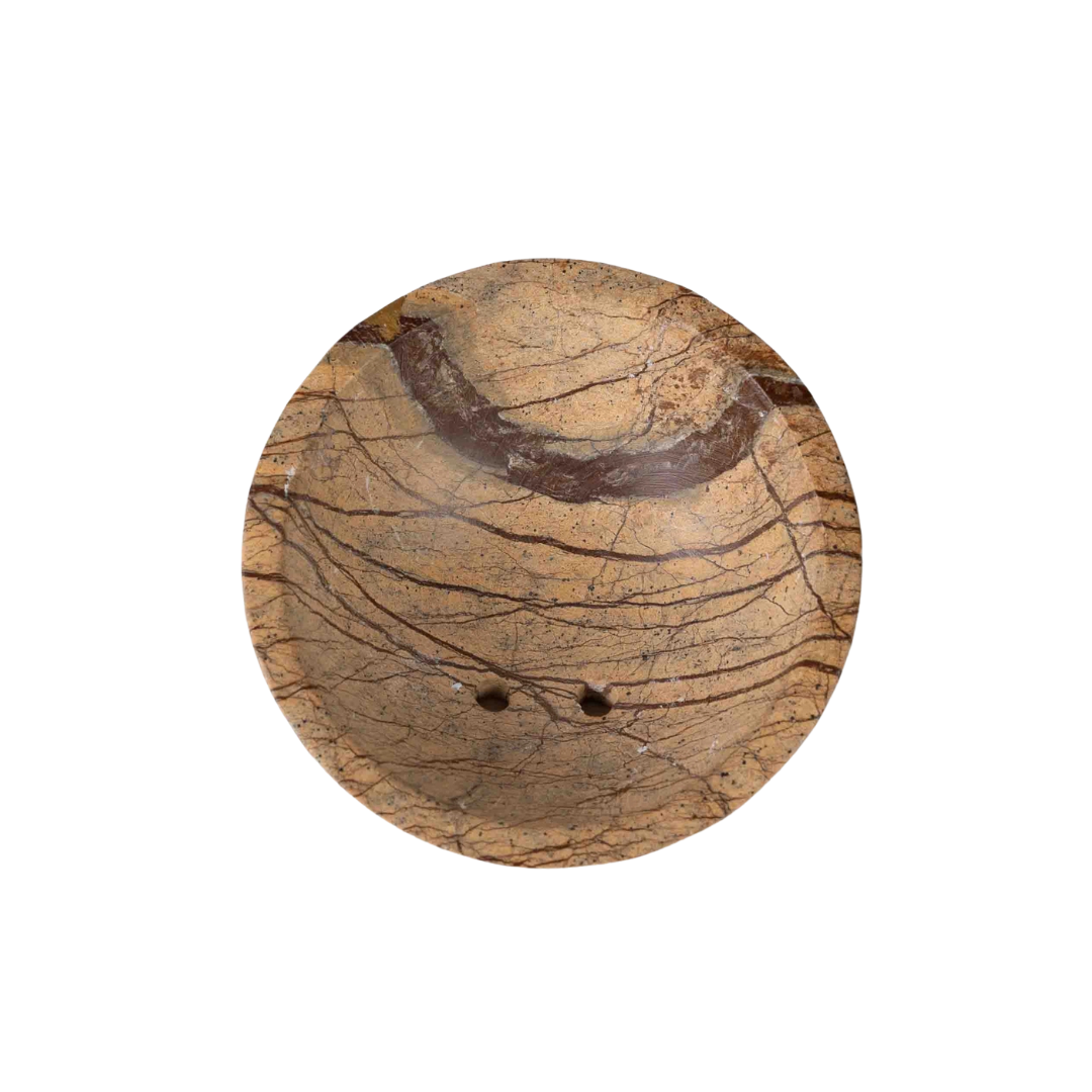Round Stone Soap Dish
