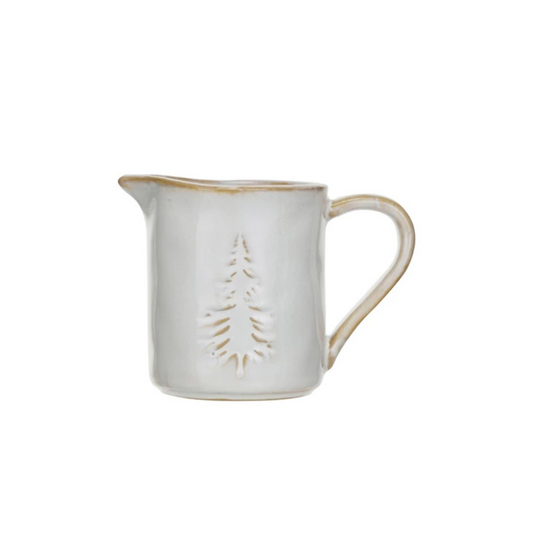 Stoneware Holiday Creamer