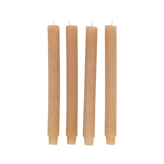 Pleated Taper Candles - Tall