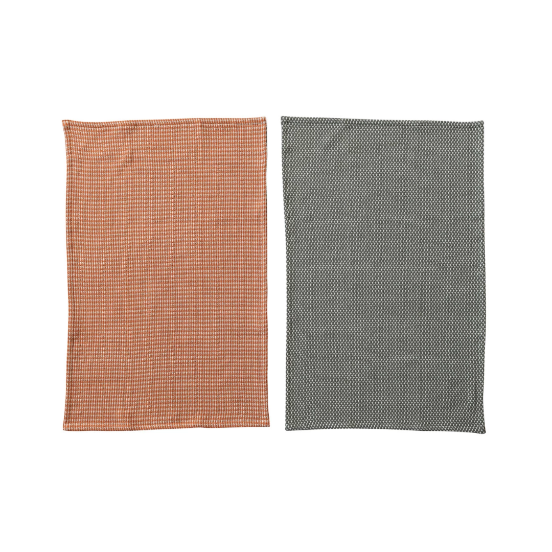 Woven Cotton Dobby Tea Towels