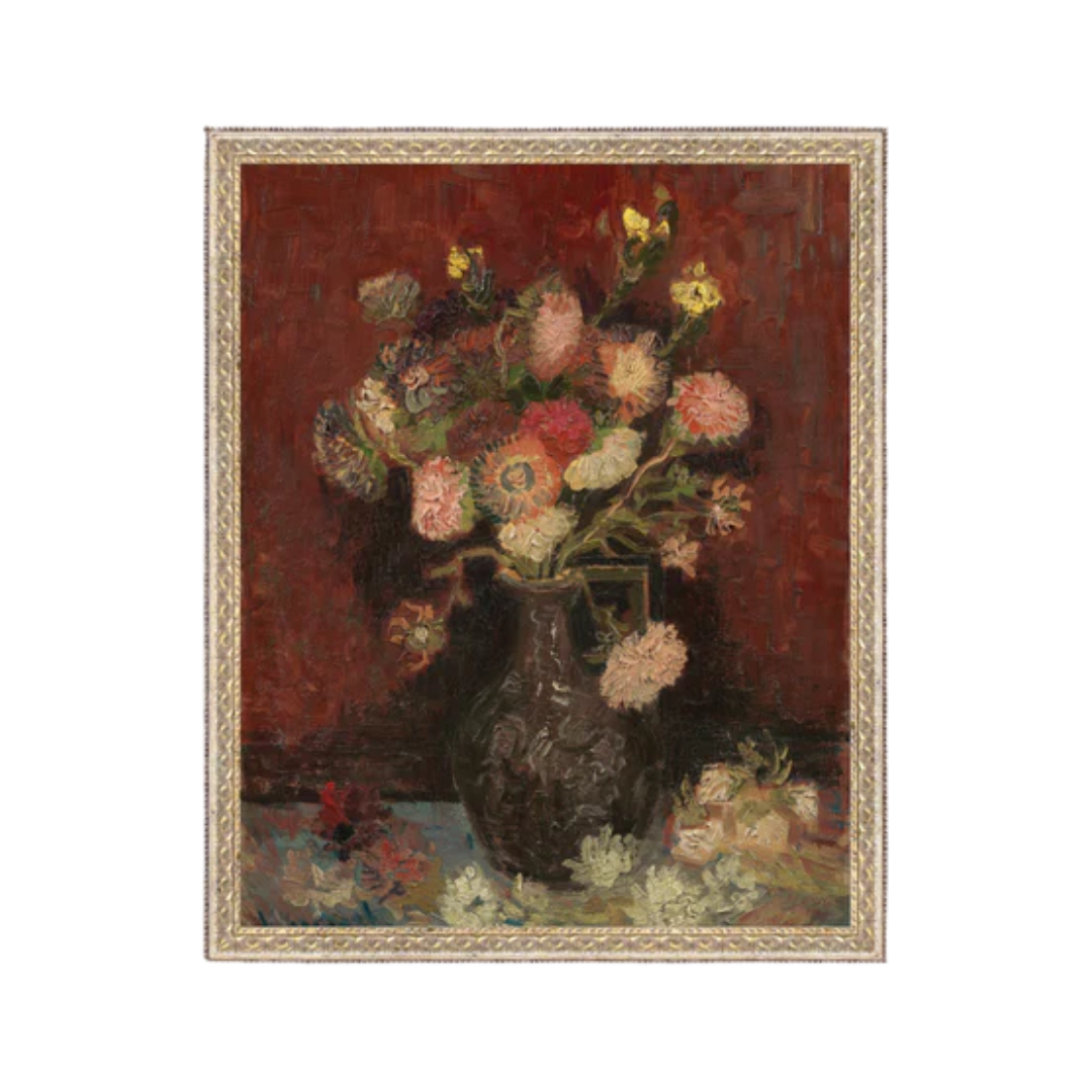 Chinese Asters and Gladioli