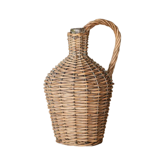 Willow Covered Wine Bottle