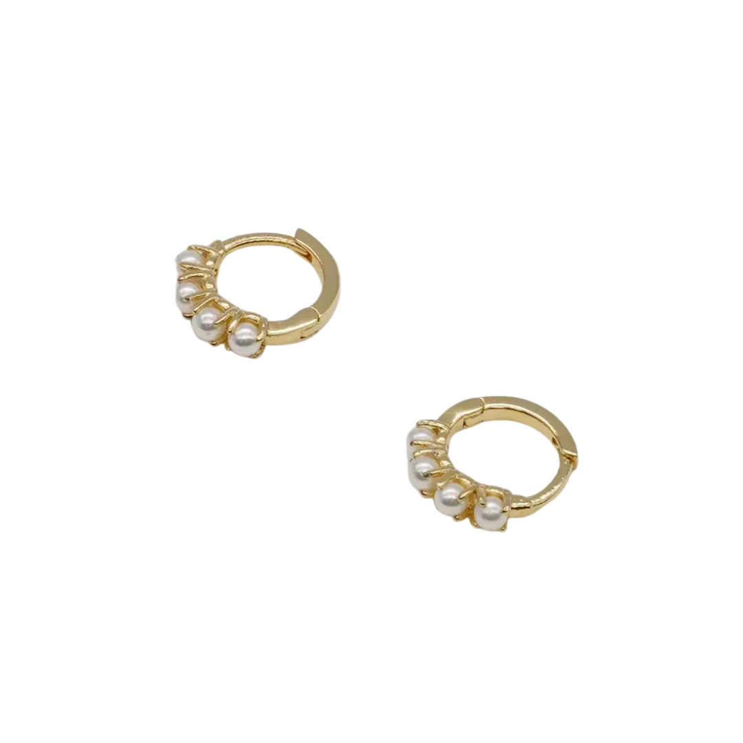 Gold Pearl Huggies