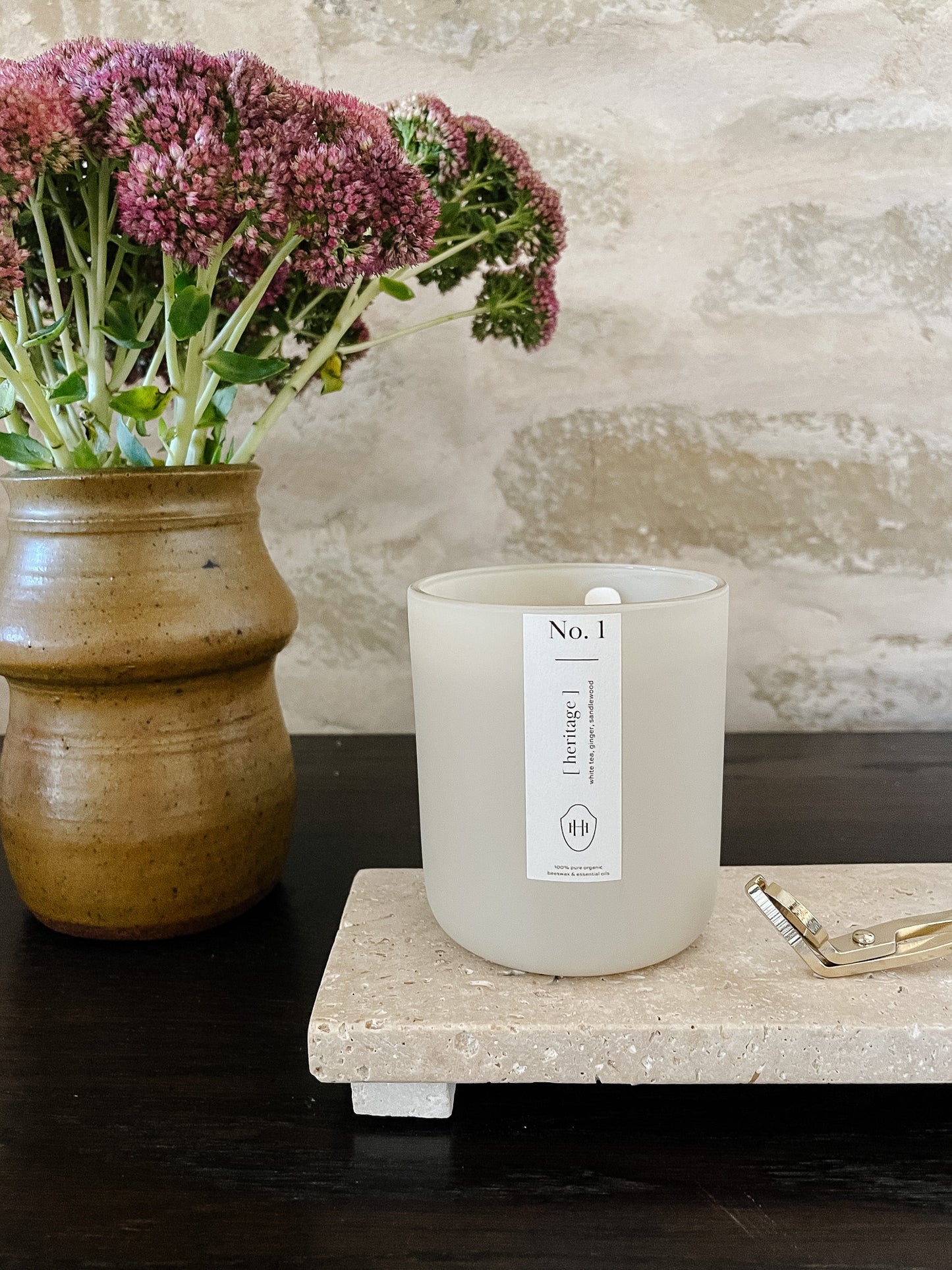 Travertine Footed Serving Board