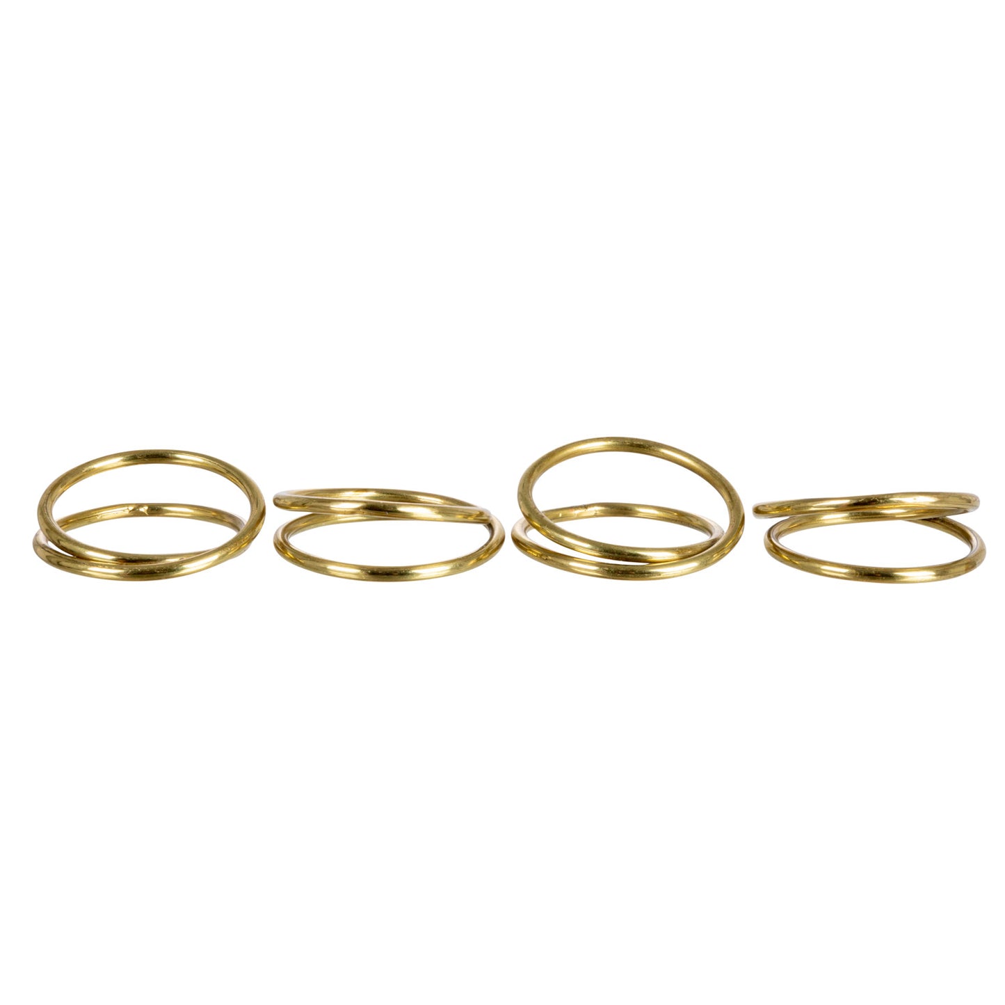 Brass Napkin Rings (Set of 4)