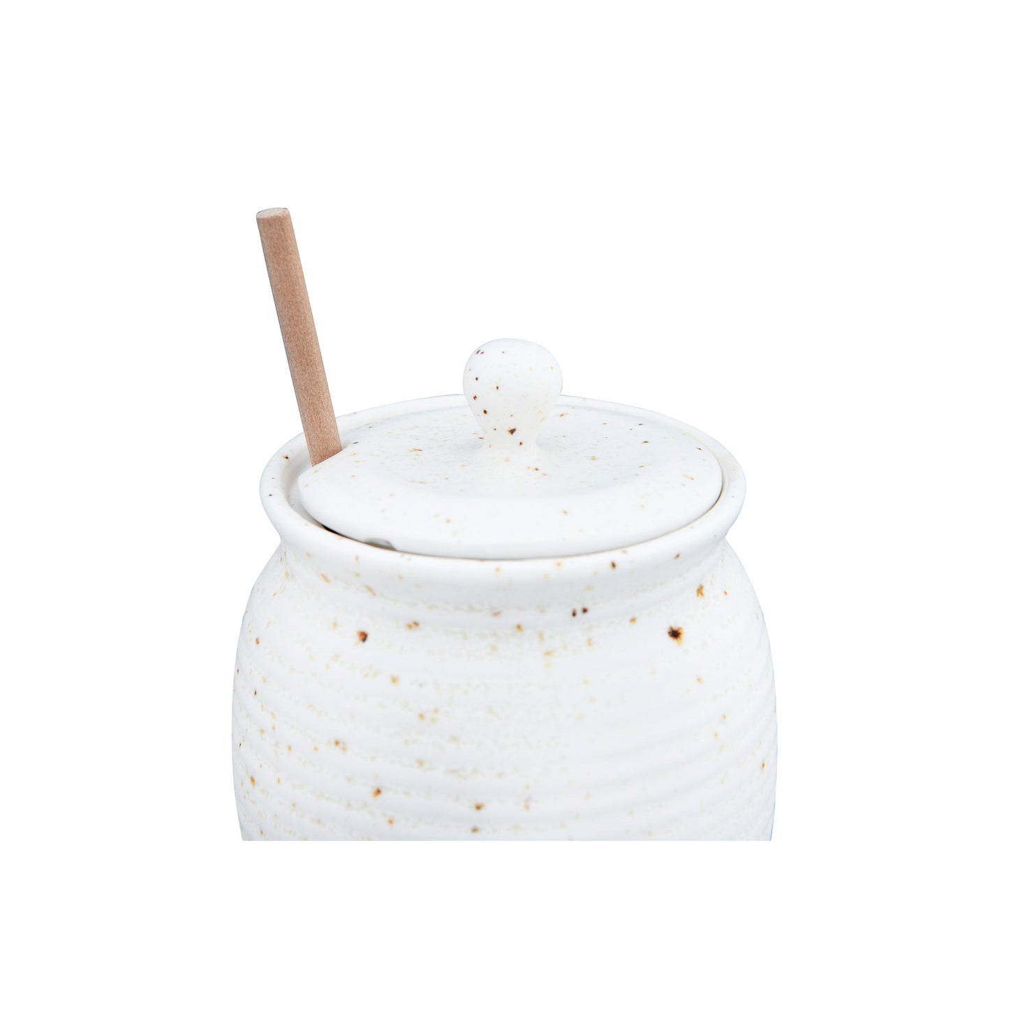 Stoneware Honey Jar