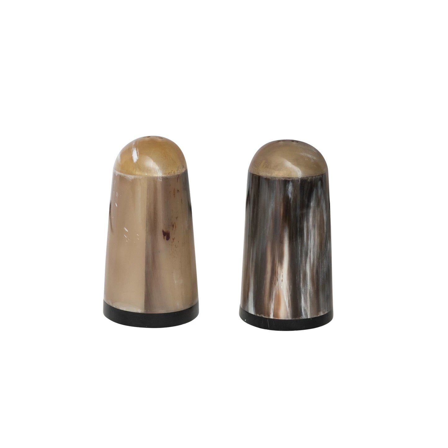 Horn Salt & Pepper Shakers (Set of 2)