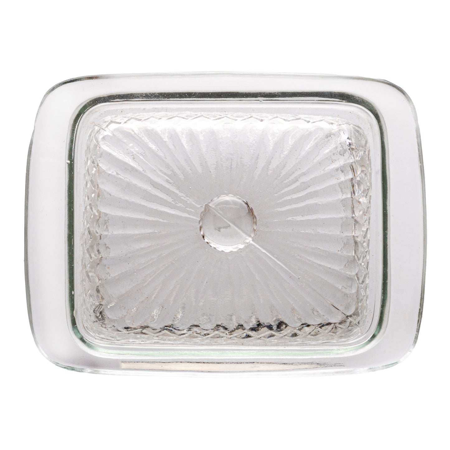 Cut Glass Butter Dish