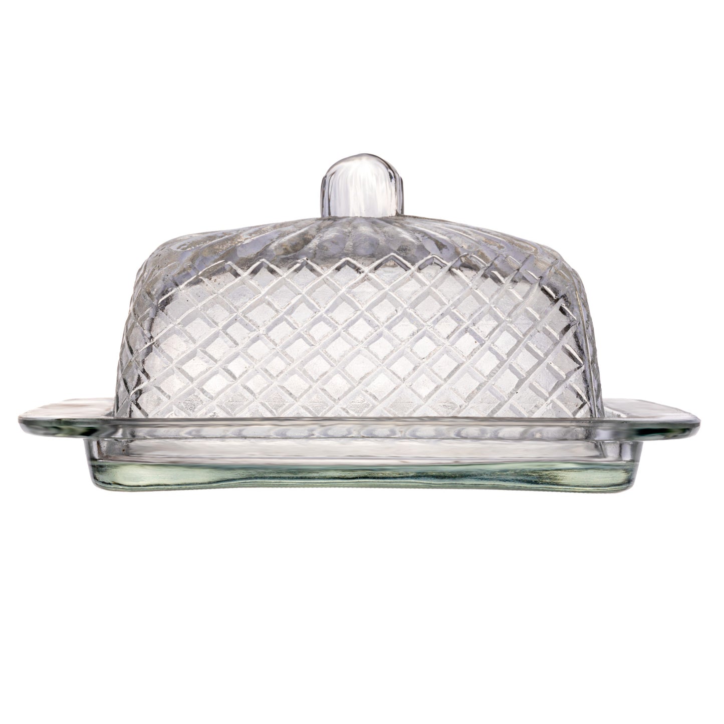 Cut Glass Butter Dish