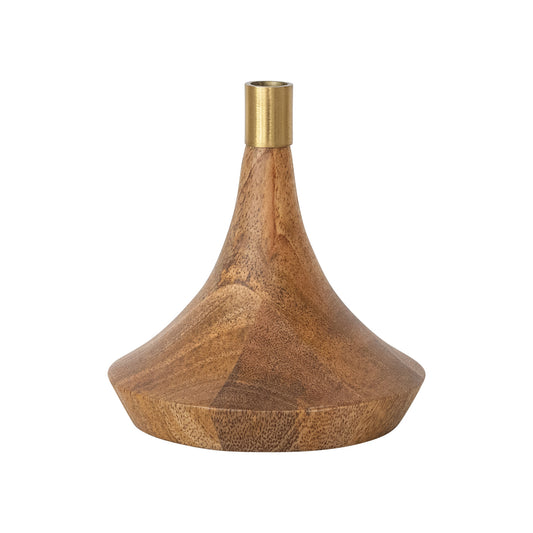 Wood and Metal Taper Holder