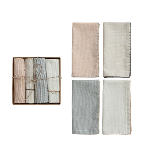 Striped Cotton Napkins