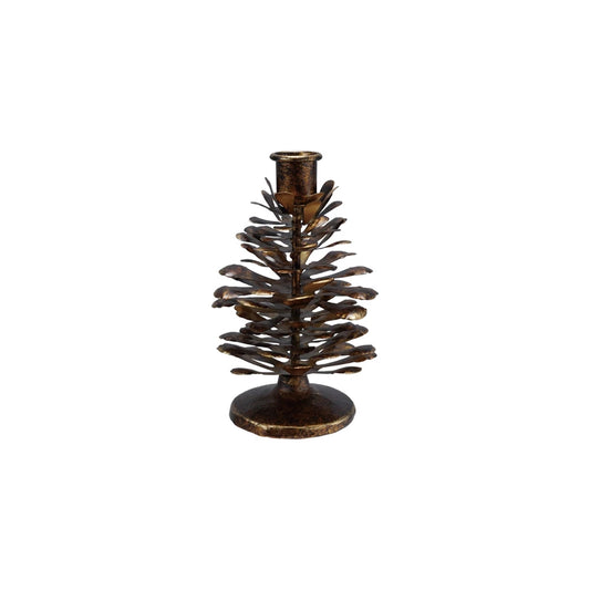 Metal Pinecone Taper Holder
