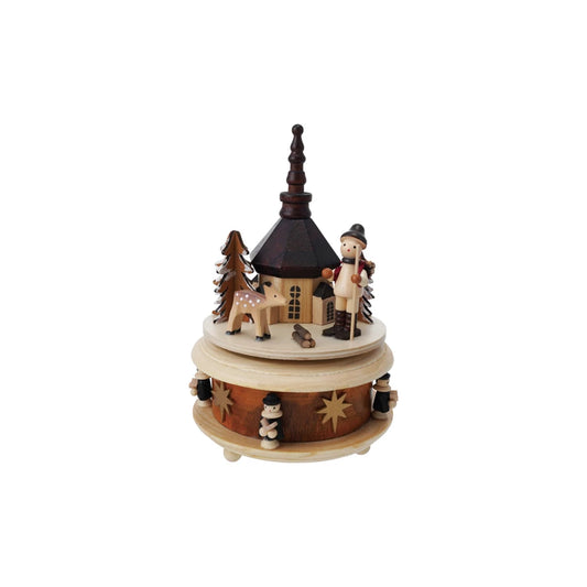 Wood Wind-Up Music Box