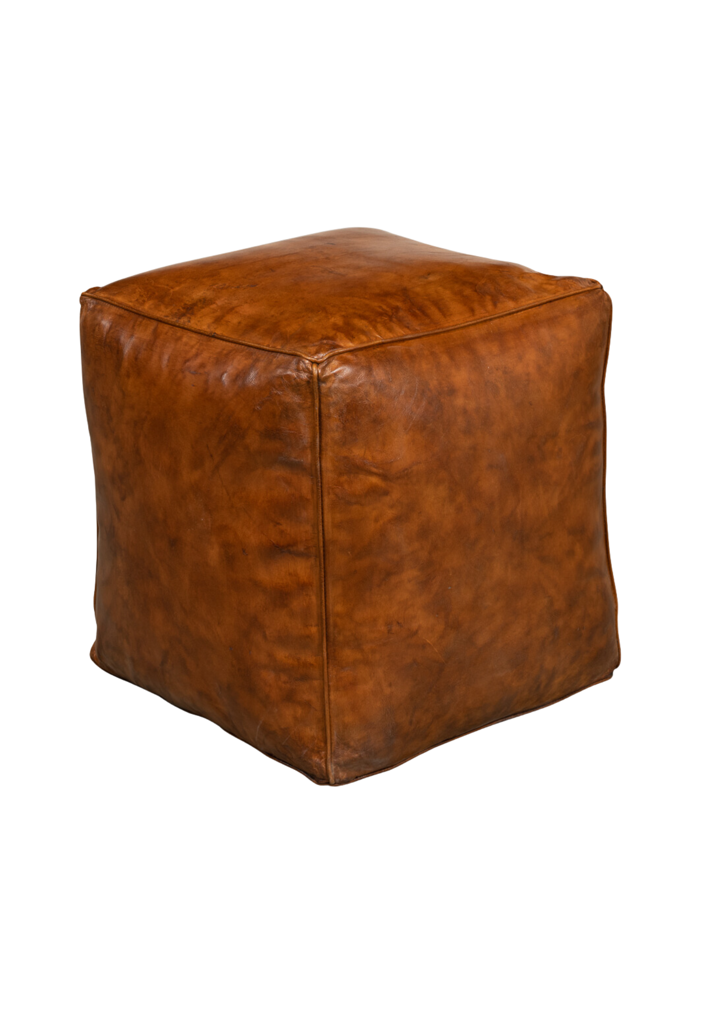 Hank Leather Ottoman