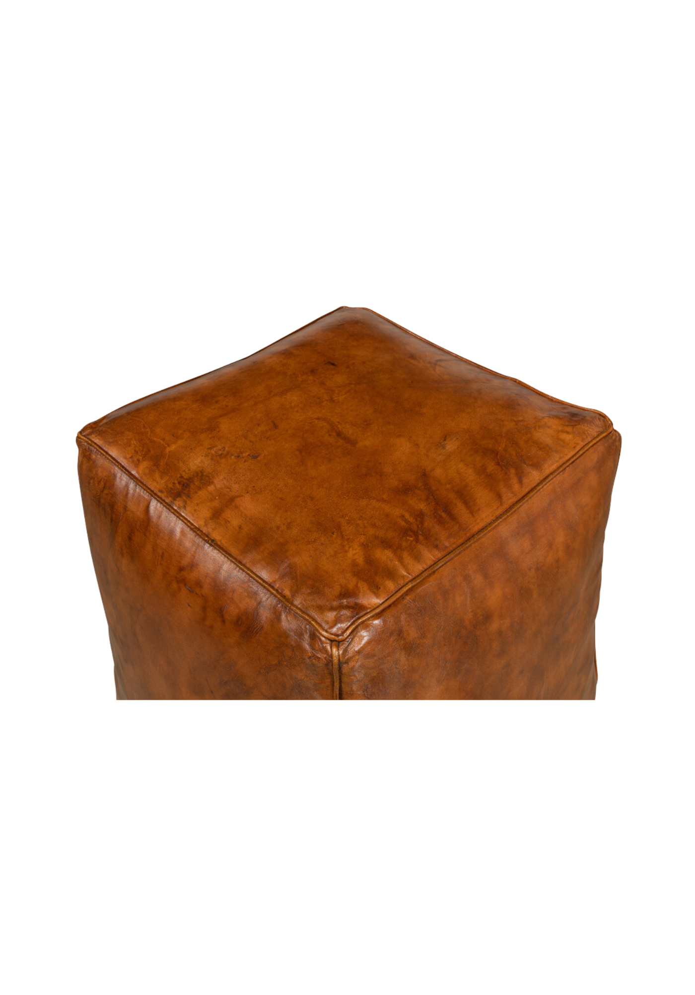 Hank Leather Ottoman