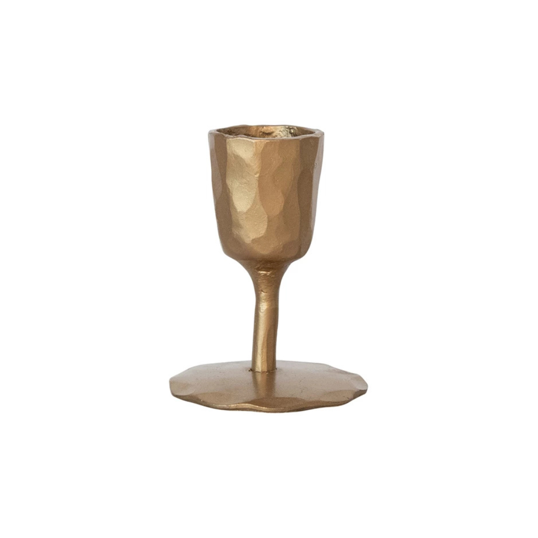 Hammered Iron Taper Holder