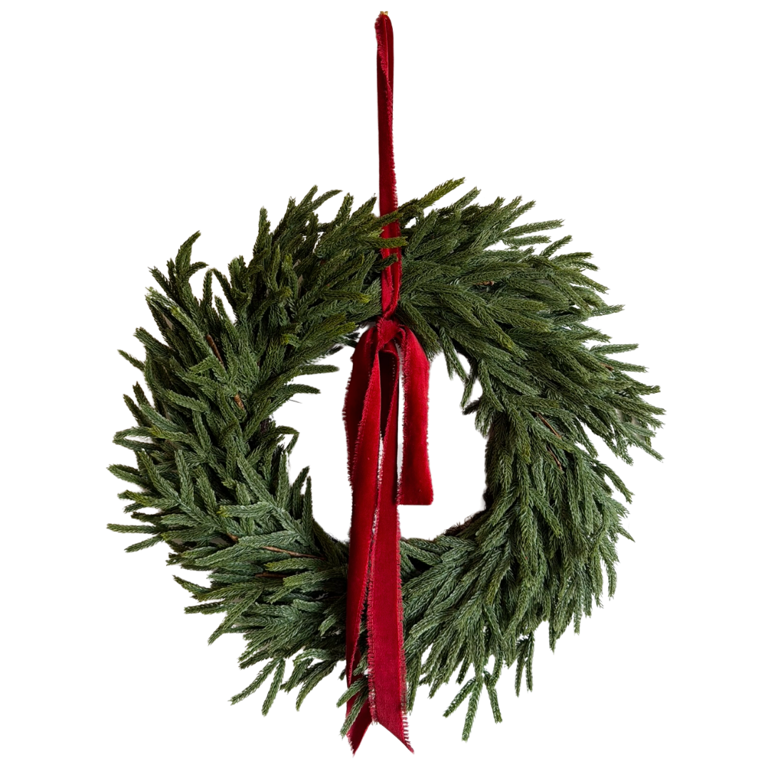 Heritage Velvet Tie Wreath